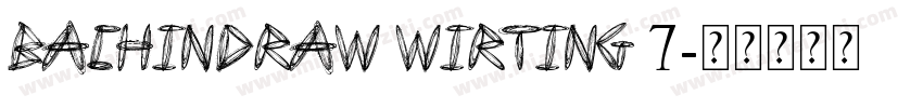 BachinDraw Wirting 7字体转换